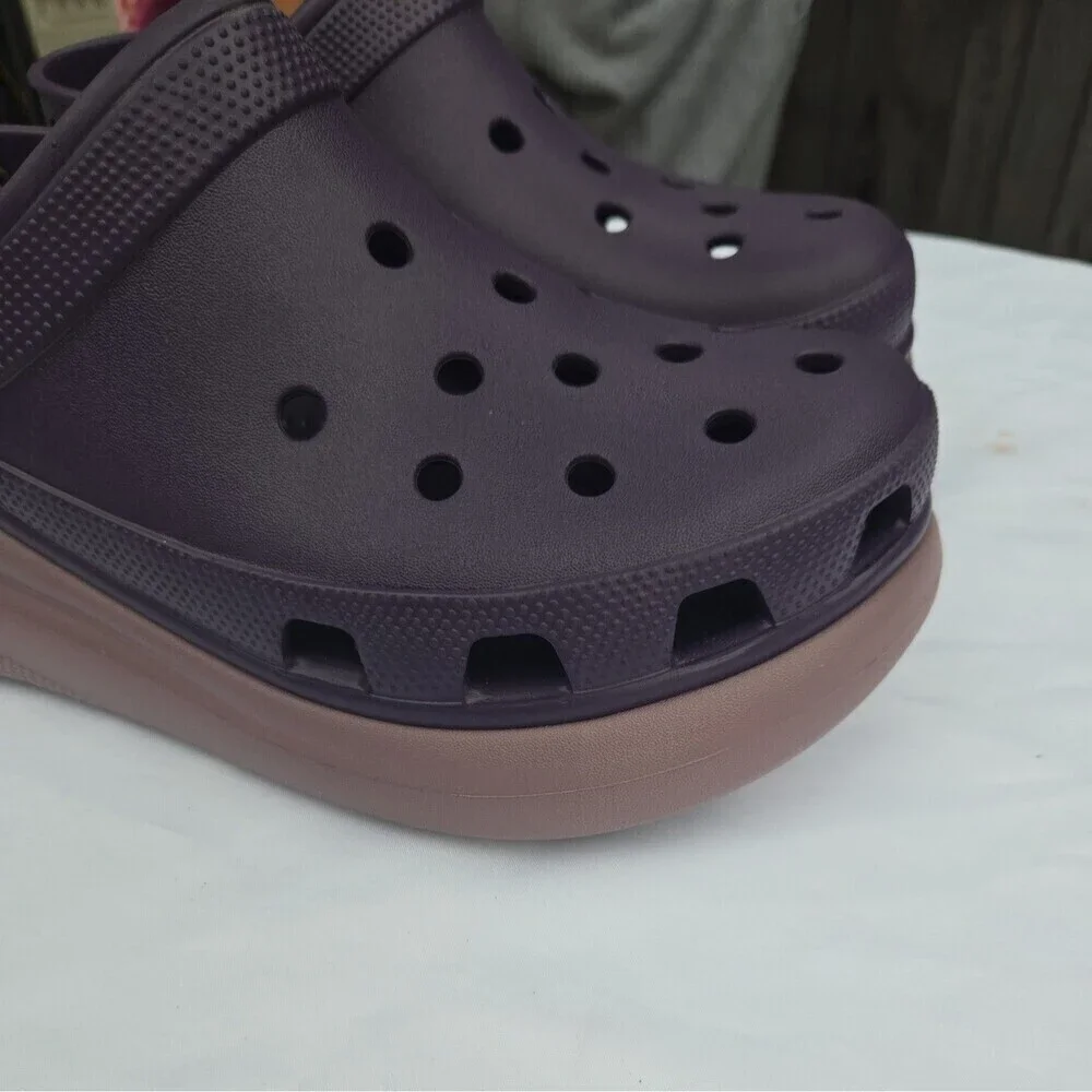 Crocs Crush Clog Dark Iris Multi Slip On Casual Platform Sandal M10 W12